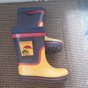 Sun Valley Kids Yellow and Blue Rain Boots